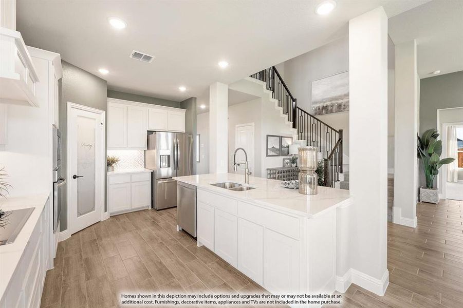 Furnished interior view inside a new home in Hayes Crossing, Midlothian (Image 18).