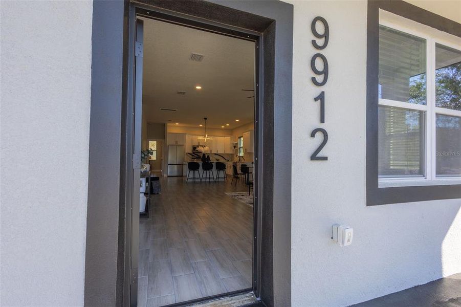 Exterior details and patio area of a home in , New Port Richey (Image 33).