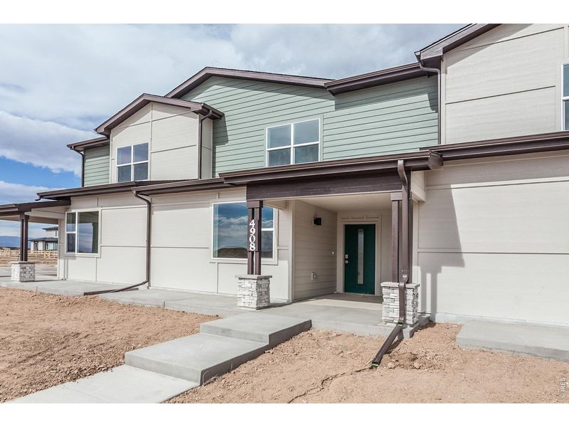 Exterior details and patio area of a home in , Timnath (Image 22).