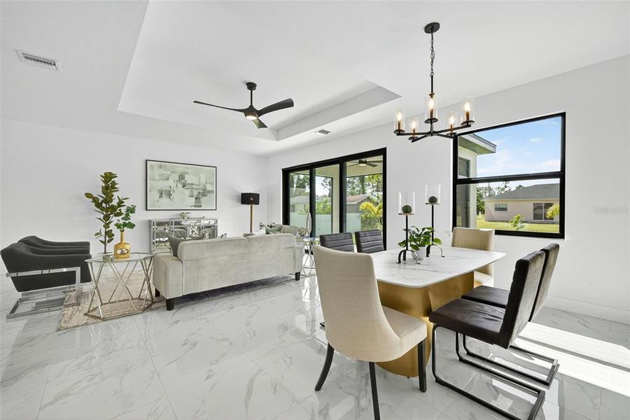 Furnished interior view inside a new home in , Lehigh Acres (Image 28).