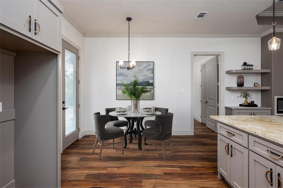 Furnished interior view inside a new home in , Tool (Image 6). Furnished interior view inside a new home in , Tool (Image 6).