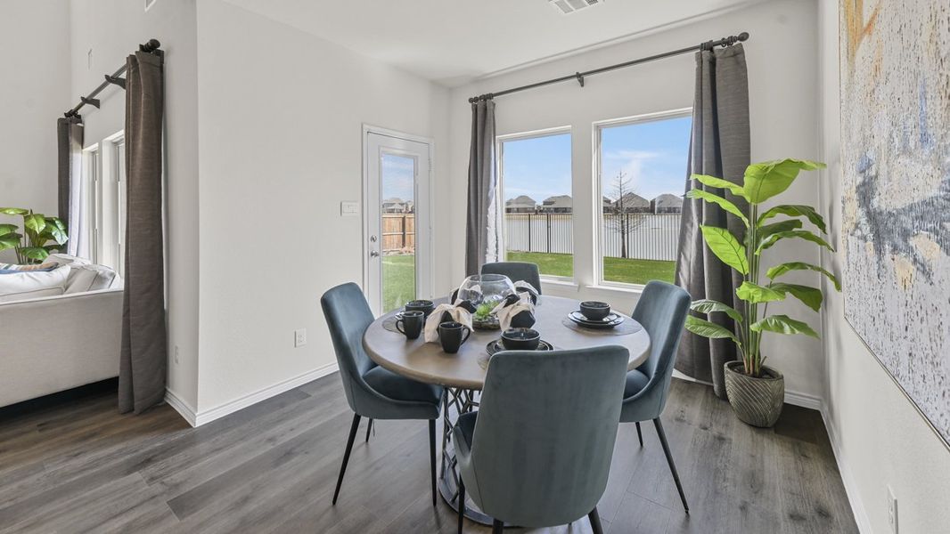 Representative furnished interior of a home built from the Tangerine by D.R. Horton in Silverado, Aubrey (Image 10).
