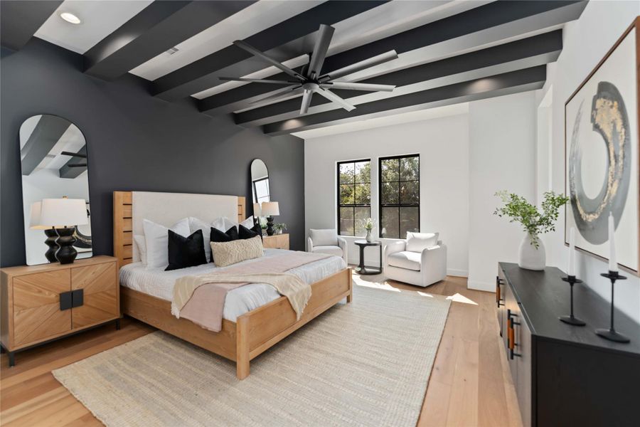 Furnished interior view inside a new home in , Houston (Image 11).