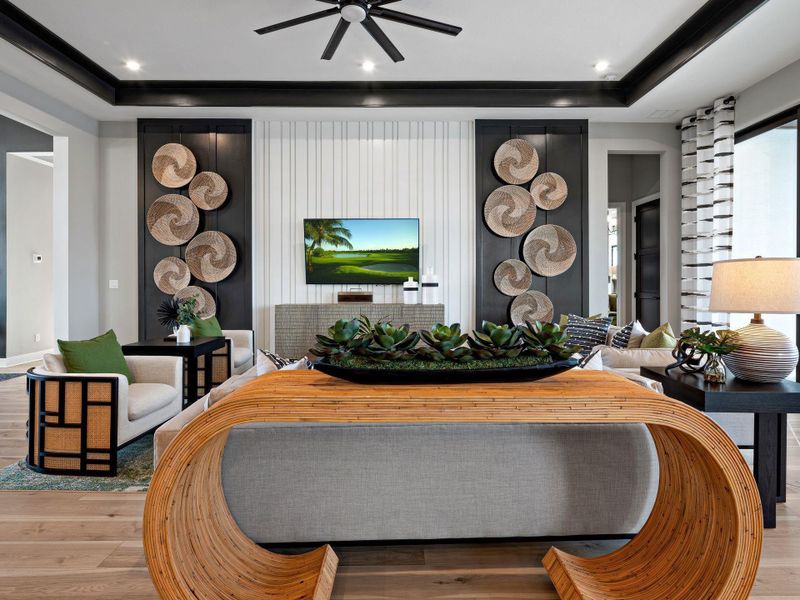 Furnished interior view inside a new home in , Port St. Lucie (Image 36).