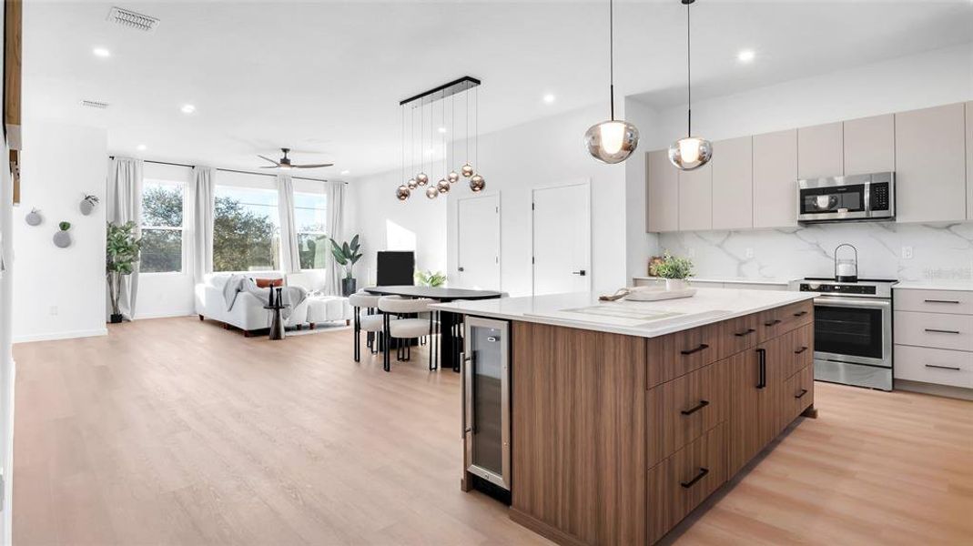 Furnished interior view inside a new home in , St. Petersburg (Image 4).