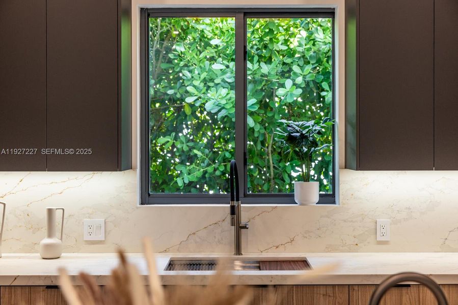 Close-up of interior finishes inside a home in , Biscayne Park (Image 22). Close-up of interior finishes inside a home in , Biscayne Park (Image 22).