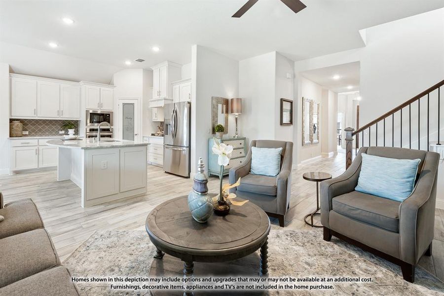 Furnished interior view inside a new home in North Grove, Waxahachie (Image 24).