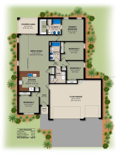 2D floor plan layout of this home in , Rotonda West, FL (Image 2). 2D floor plan layout of this home in , Rotonda West, FL (Image 2).