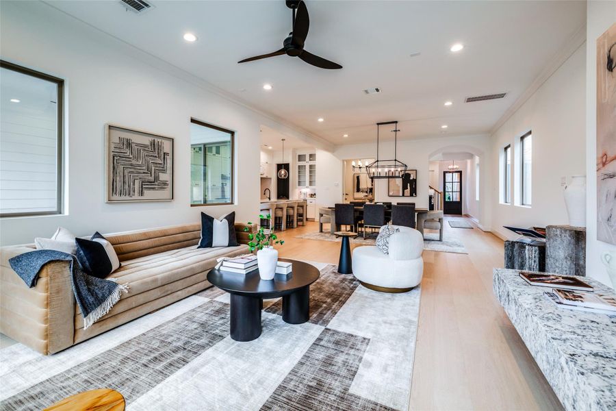 Furnished interior view inside a new home in , Houston (Image 9).