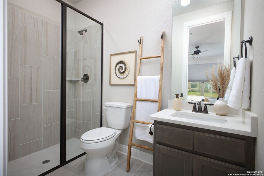 Representative furnished interior of a home built from the The Malta by Whitestone Custom Homes in Johnson Ranch, Bulverde (Image 26).
