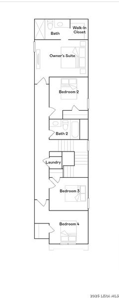 2D floor plan layout of this home in Aston Park, San Antonio, TX (Image 3).
