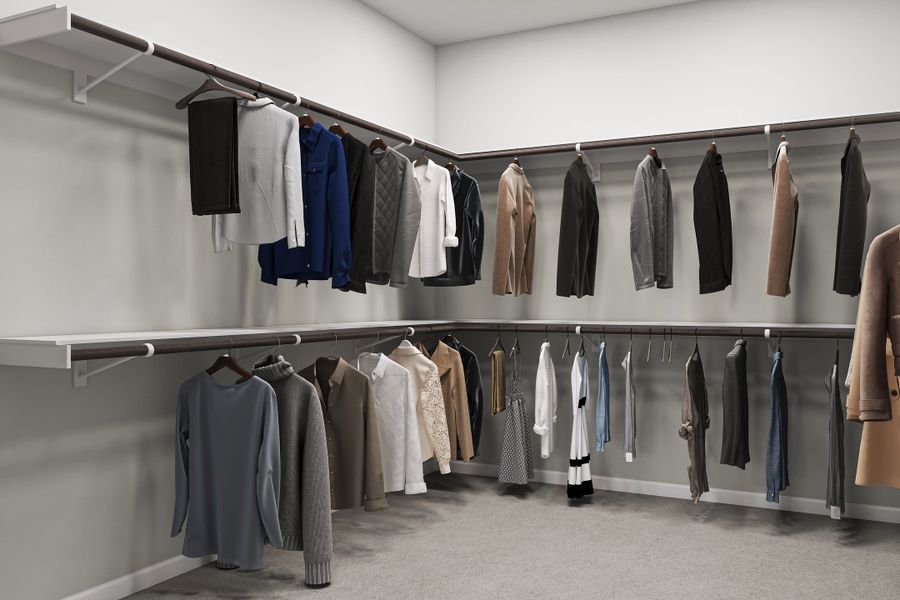 Representative interior finishes for a home built from the Bryker by Tri Pointe Homes in Lariat, Liberty Hill (Image 22).