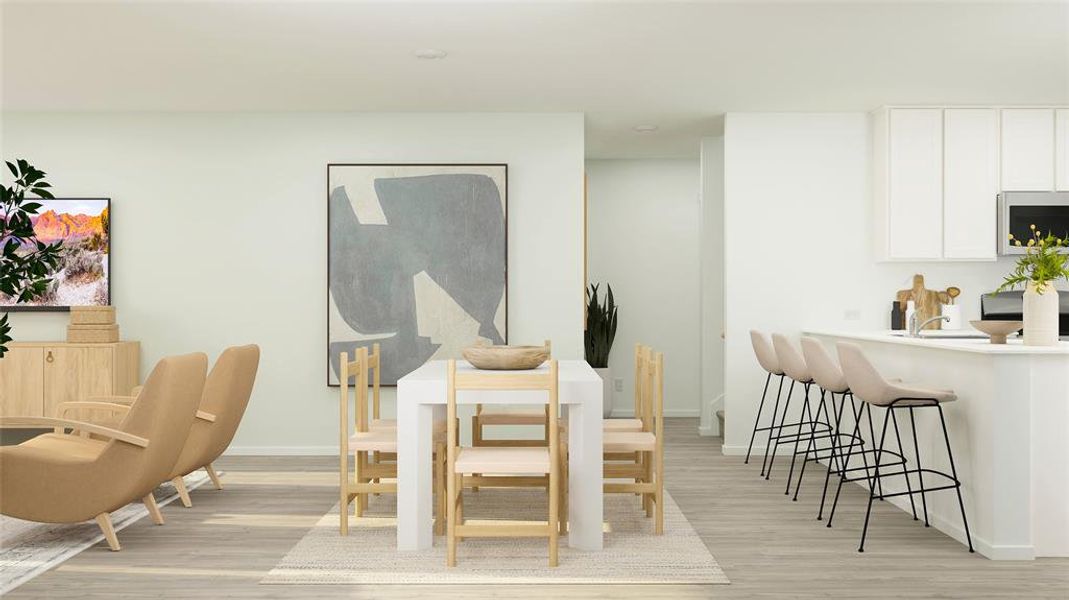 Furnished interior view inside a new home in , Pilot Point (Image 9). Furnished interior view inside a new home in , Pilot Point (Image 9).