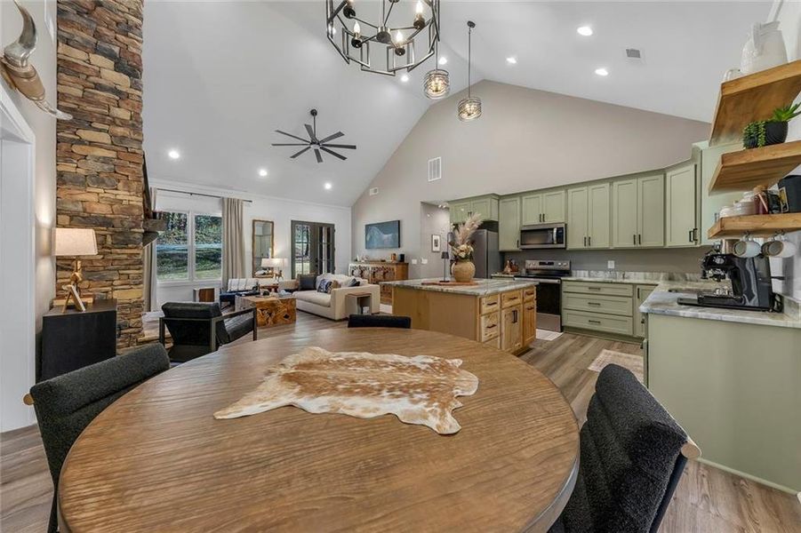 Furnished interior view inside a new home in , Talking Rock (Image 36).