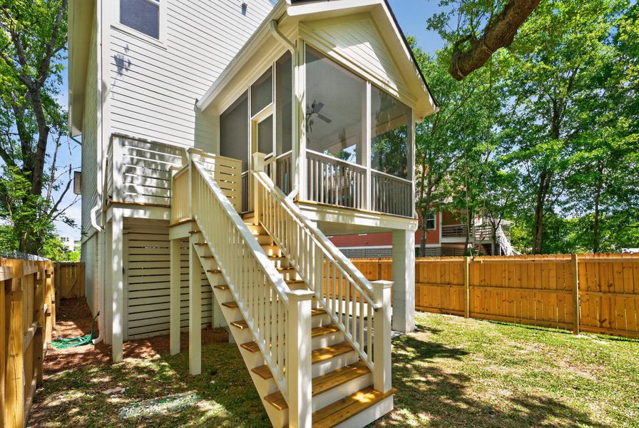 Exterior details and patio area of a home in , North Charleston (Image 23).