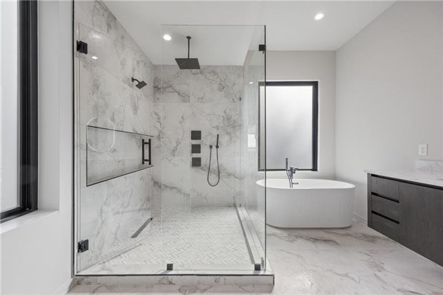 Furnished interior view inside a new home in , Sandy Springs (Image 37).