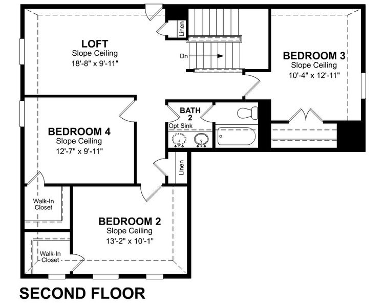 2D floor plan layout of this home in Westridge, San Antonio, TX (Image 3).