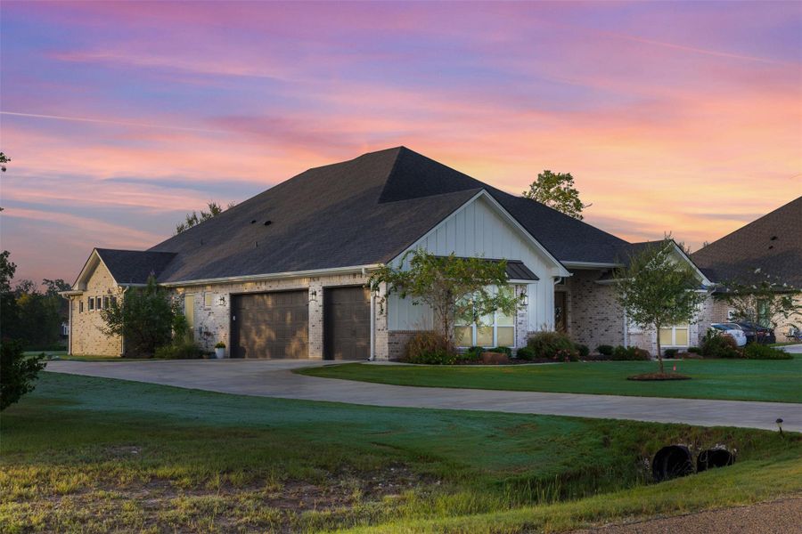 Front exterior of a new home in , College Station, TX, highlighting curb appeal (Image 24).