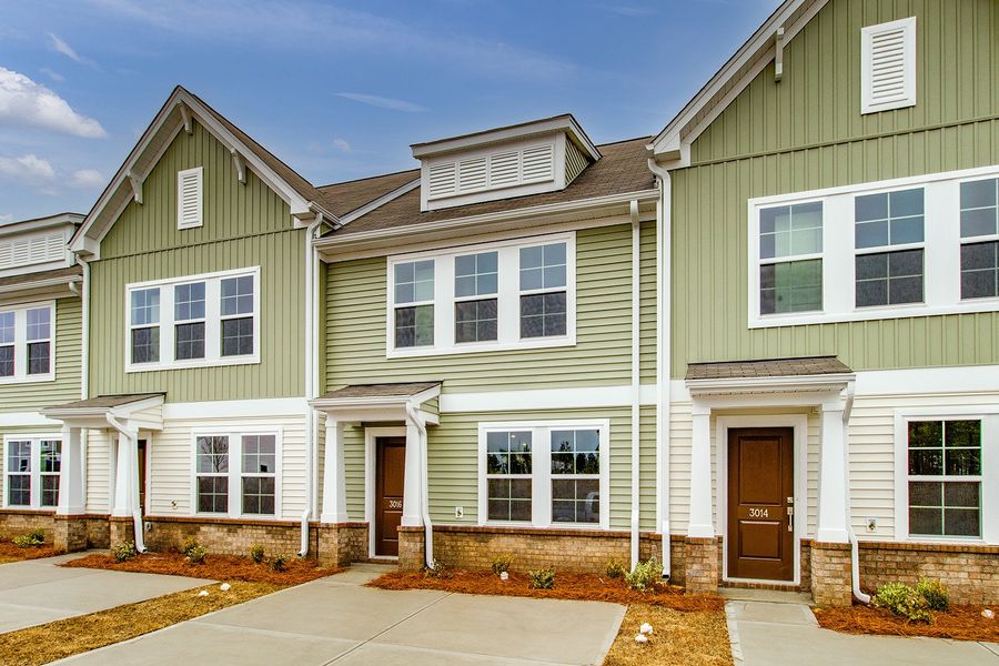 Front exterior of a new home in Astoria, Columbia, SC, highlighting curb appeal (Image 18).