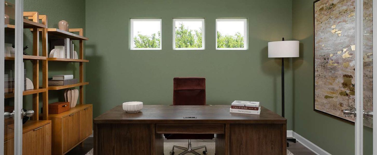 Representative furnished interior of a home built from the Wyatt by Ashton Woods in Saddlebrook Ranch, Schertz (Image 9).