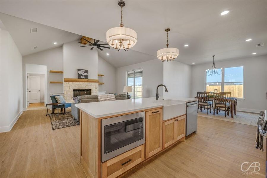 Furnished interior view inside a new home in , Abilene (Image 17).