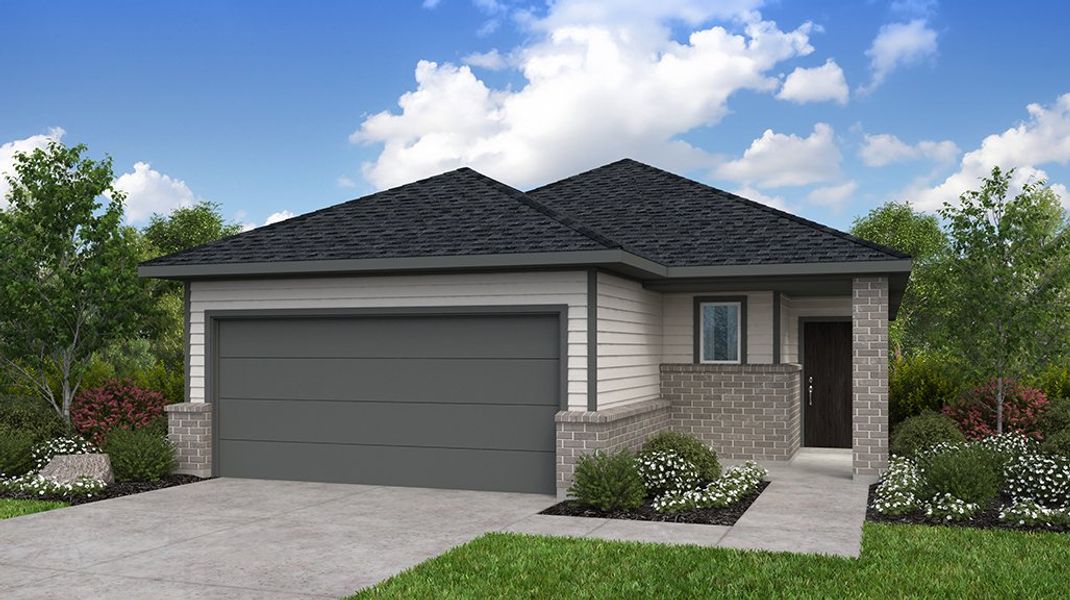 Front exterior of a home in the Hockley Meadows 40s community, located in Hockley, TX (Image 8).