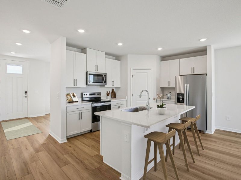 Furnished interior view inside a new home in Two Rivers - Classic Series, Zephyrhills (Image 3).