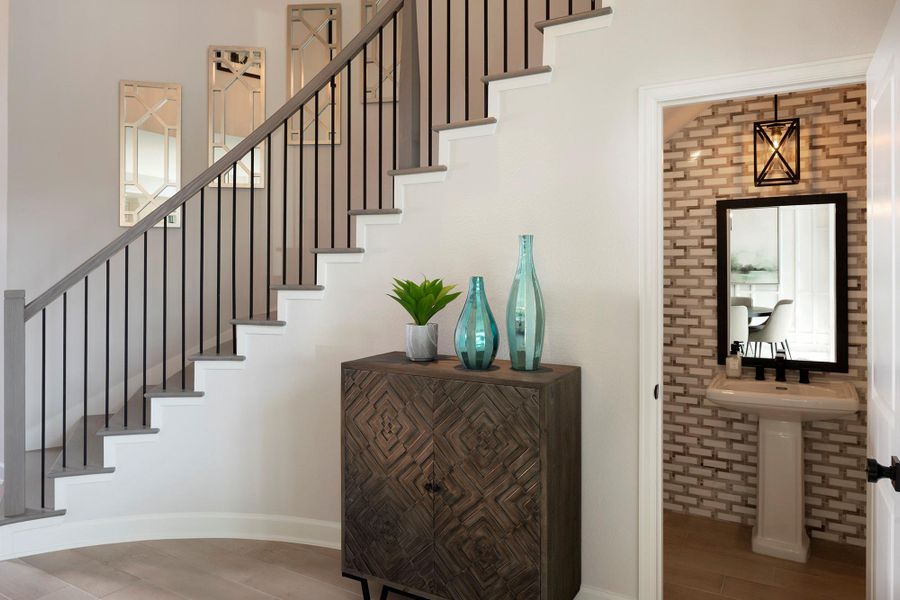 Furnished interior view inside a new home in , Fulshear (Image 24).