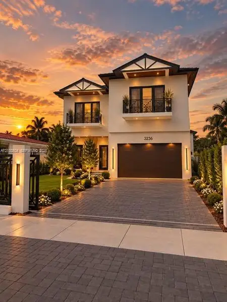 Front exterior of a new home in , Miami, FL, highlighting curb appeal (Image 28).