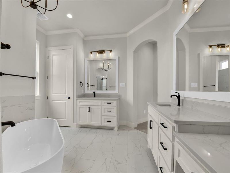 Furnished interior view inside a new home in , Weatherford (Image 9).