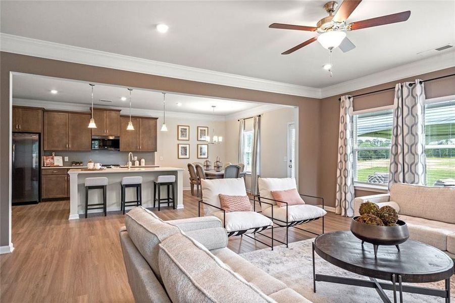 Furnished interior view inside a new home in Garrett Preserve, Douglasville (Image 40).