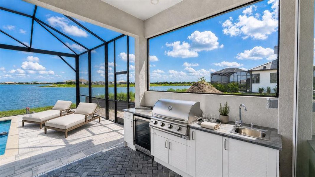 Exterior details and patio area of a home in Shellstone at Waterside, Sarasota (Image 34). Exterior details and patio area of a home in Shellstone at Waterside, Sarasota (Image 34).