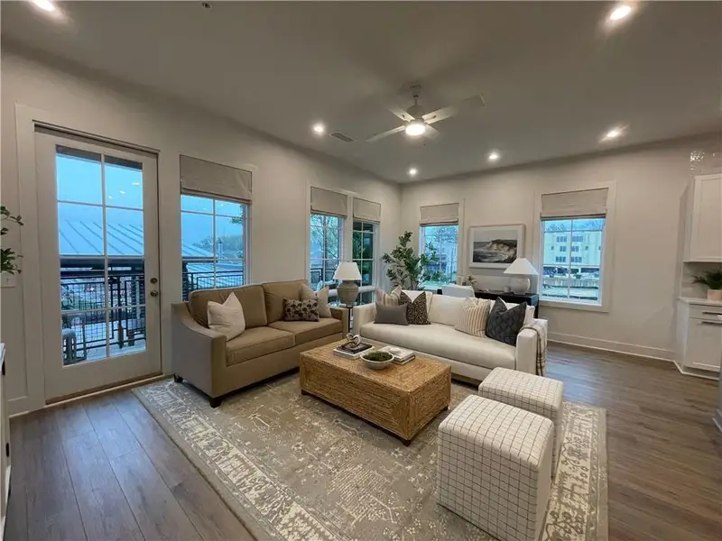 Furnished interior view inside a new home in , Atlanta (Image 4).