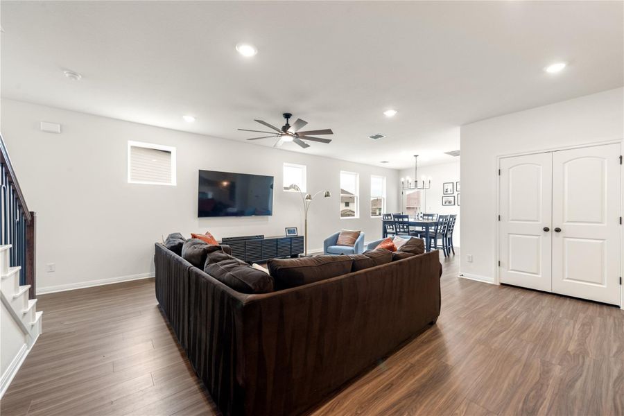 Furnished interior view inside a new home in , Dripping Springs (Image 8). Furnished interior view inside a new home in , Dripping Springs (Image 8).