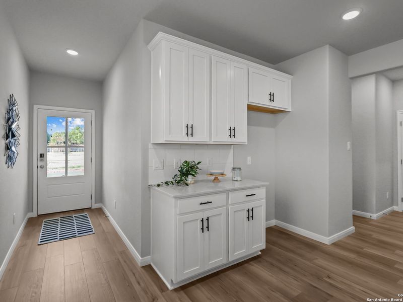 Furnished interior view inside a new home in Cedar Heights, San Antonio (Image 3).