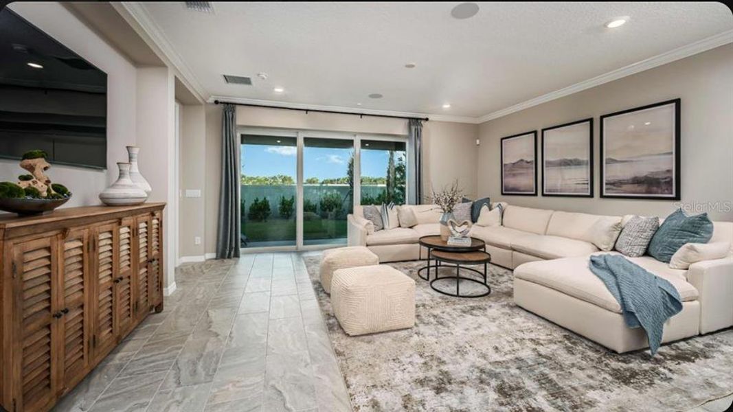 Furnished interior view inside a new home in Tiburon, Nokomis (Image 11). Furnished interior view inside a new home in Tiburon, Nokomis (Image 11).