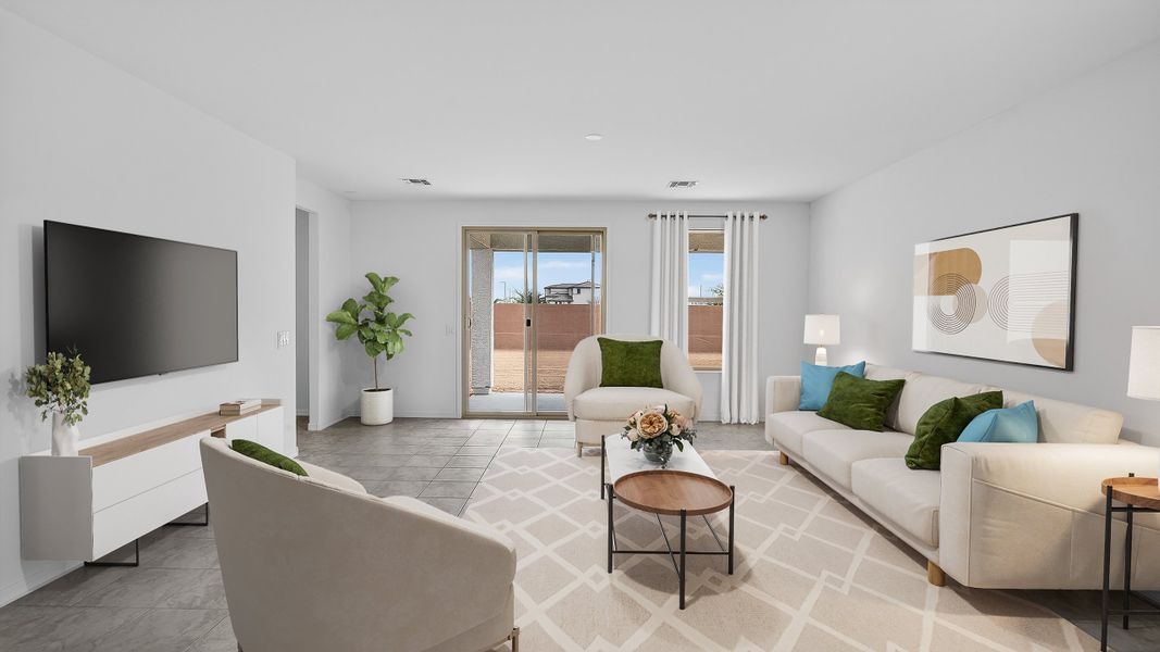 Representative furnished interior of a home built from the Origin by Taylor Morrison in Artisan at Asante, Surprise (Image 3).