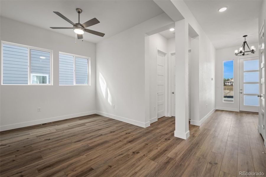 Spacious, unfurnished interior of a new home in Cloverleaf - Pinnacle Collection, Monument (Image 22).