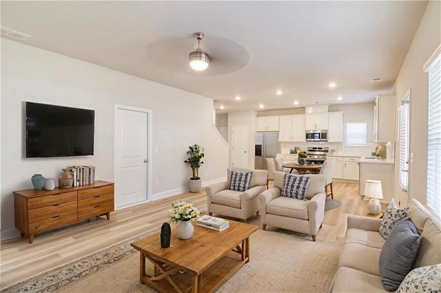 Furnished interior view inside a new home in , Canton (Image 7).