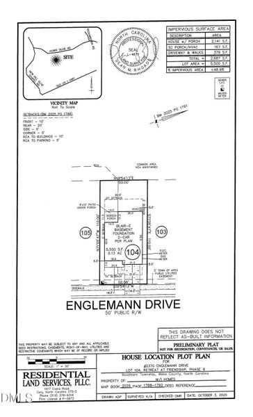 RAF 104 Blair E- Basement- Contract File