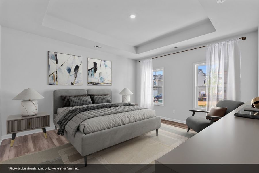 Furnished interior view inside a new home in Hanes Lake, Winston-Salem (Image 9). Furnished interior view inside a new home in Hanes Lake, Winston-Salem (Image 9).
