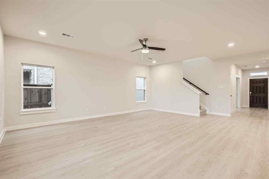 Spacious, unfurnished interior of a new home in Prestige Collection at Overland Grove, Forney (Image 23).