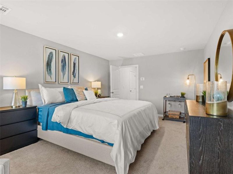 Furnished interior view inside a new home in Rosewood Farms, Acworth (Image 29).