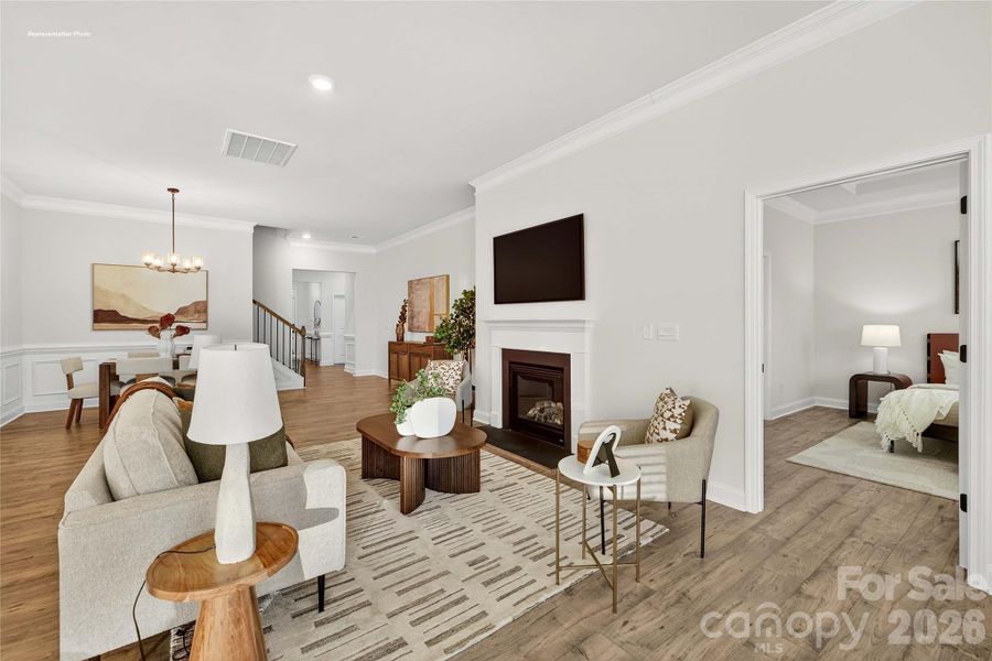 Furnished interior view inside a new home in , Troutman (Image 4).