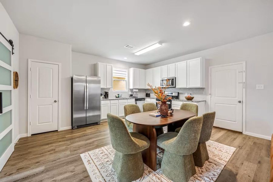 Furnished interior view inside a new home in Imperial Heights, Houston (Image 8). Furnished interior view inside a new home in Imperial Heights, Houston (Image 8).
