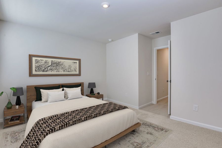 Furnished interior view inside a new home in Essence at Victorywoods Village, Columbia (Image 20).