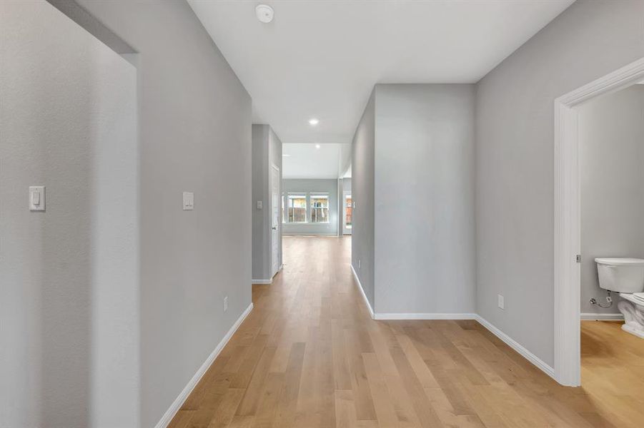 Spacious, unfurnished interior of a new home in The Preserve, Justin (Image 40).