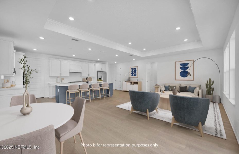 Furnished interior view inside a new home in Del Webb Saint Johns, St. Johns (Image 14).