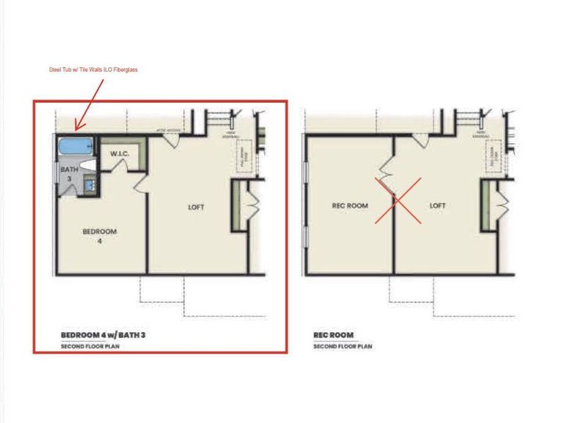 2D floor plan layout of this home in Sage on North Main, Wake Forest, NC (Image 18).