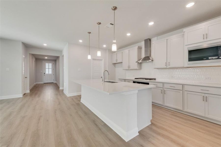Furnished interior view inside a new home in Villages of Hurricane Creek, Anna (Image 9). Furnished interior view inside a new home in Villages of Hurricane Creek, Anna (Image 9).